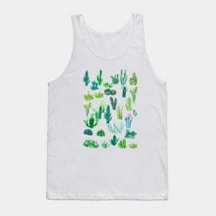 botanical cactus collection painting Tank Top